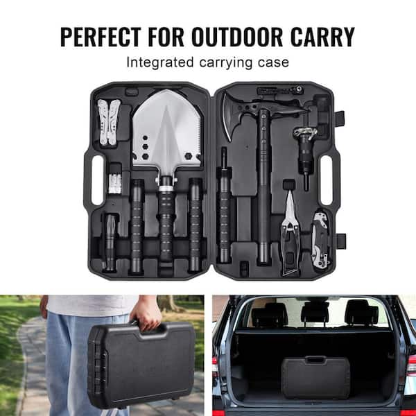 ファローサンフォルテ　パワーゲージ　セット SKYSHALO Survival Shovel Survival Axe, 28-in-1 Camping Folding