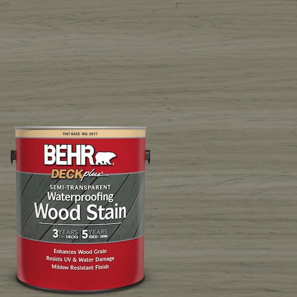 BEHR DECKplus 1 gal. #ST-144 Gray Seas Semi-Transparent Waterproofing Exterior Wood Stain