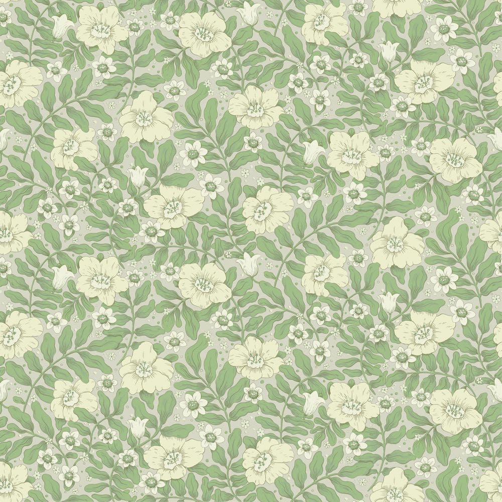 Green Maggan Jade Floral Trail Wallpaper price history on PriceWatchPro
