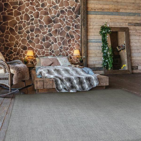 Agra Collection Static Design 8x10 Indoor Handmade Wool Area Rug, 7 ft. 6 in. x 9 ft. 10 in., Grey