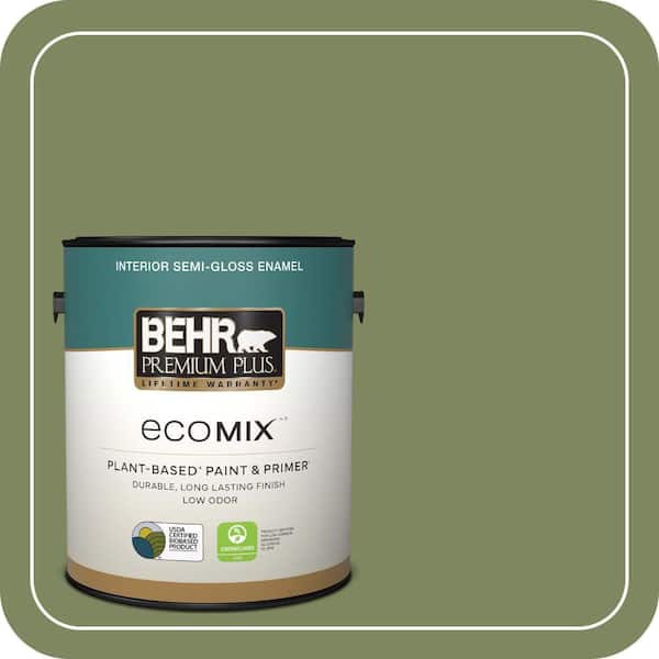 1 gal. #PPU10-02 Tuscany Hillside Semi-Gloss Enamel EcoMix Plant-Based Interior Paint & Primer