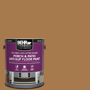 1 gal. #HDC-CL-18A Butter Caramel Textured Low-Lustre Enamel Interior/Exterior Porch and Patio Anti-Slip Floor Paint