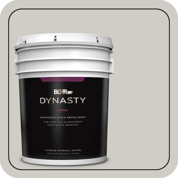BEHR DYNASTY 5 gal. #PPU26-10 Chic Gray Eggshell Enamel Interior Stain-Blocking Paint & Primer