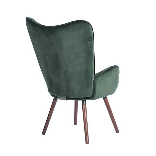 Homy Casa - Kas Green Velvet Tufted Arm Chair