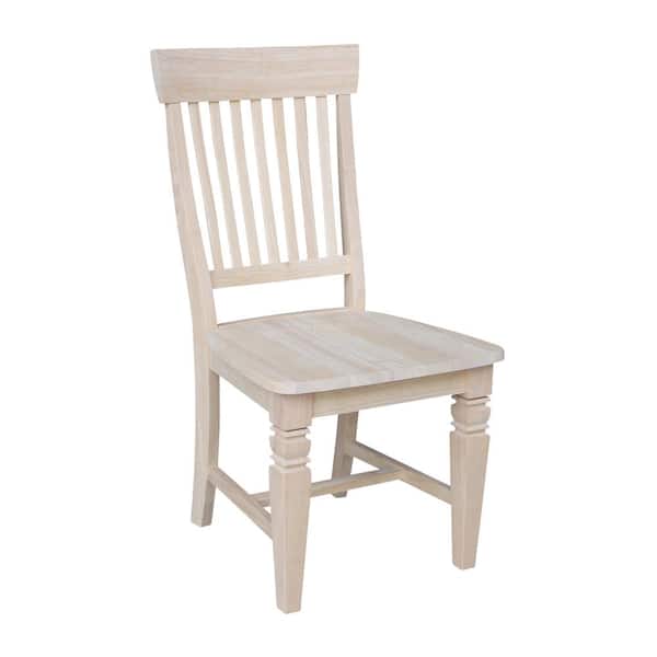 International Concepts Unfinished Wood Mission Dining Chair (Set of 2)