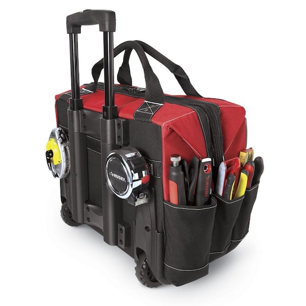 Husky 18 in. Rolling Tool Tote GP-43196N13 - The Home Depot Husky 18 in. Rolling Tool Tote GP-43196N13 - The Home Depot