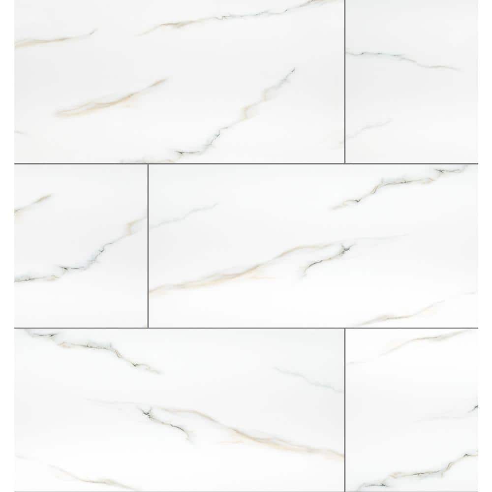 MSI Bianco 24 in. x 48 Porcelain Floor and Tile (16 sq. ft./Case) NARIBIA2448P - The Home Depot