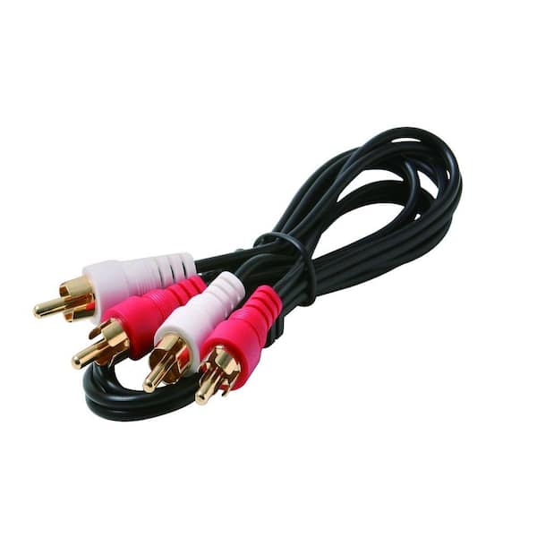 Steren 25 ft. 2-RCA Plug to 2-RCA Plug Audio Patch Cord