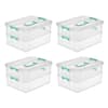 Sterilite Convenient Home 3-Tiered Stacking Carry Storage Box, Clear (12  Pack), 1 Piece - Fry's Food Stores
