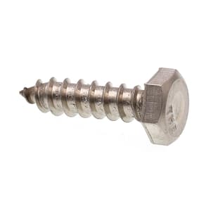 1/4 in. x 1 in. Grade 18-8 Stainless Steel Hex Lag Screws (25-Pack)