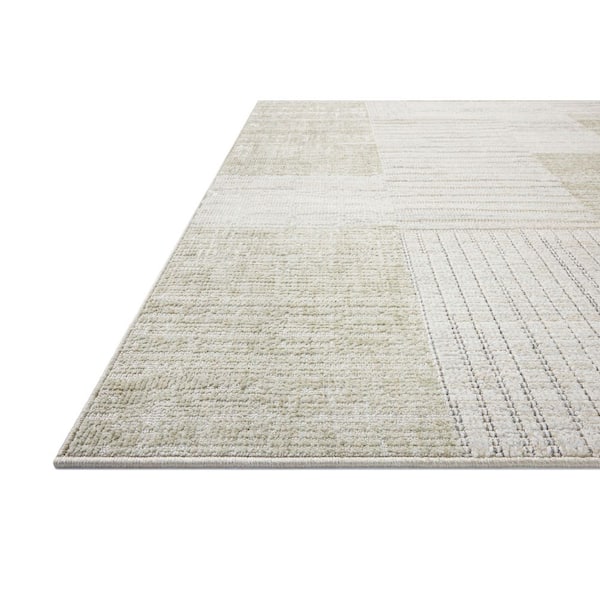 Roxie Linen/Sage 6 ft. 3 in. x 9 ft. 3 in. Contemporary Area Rug