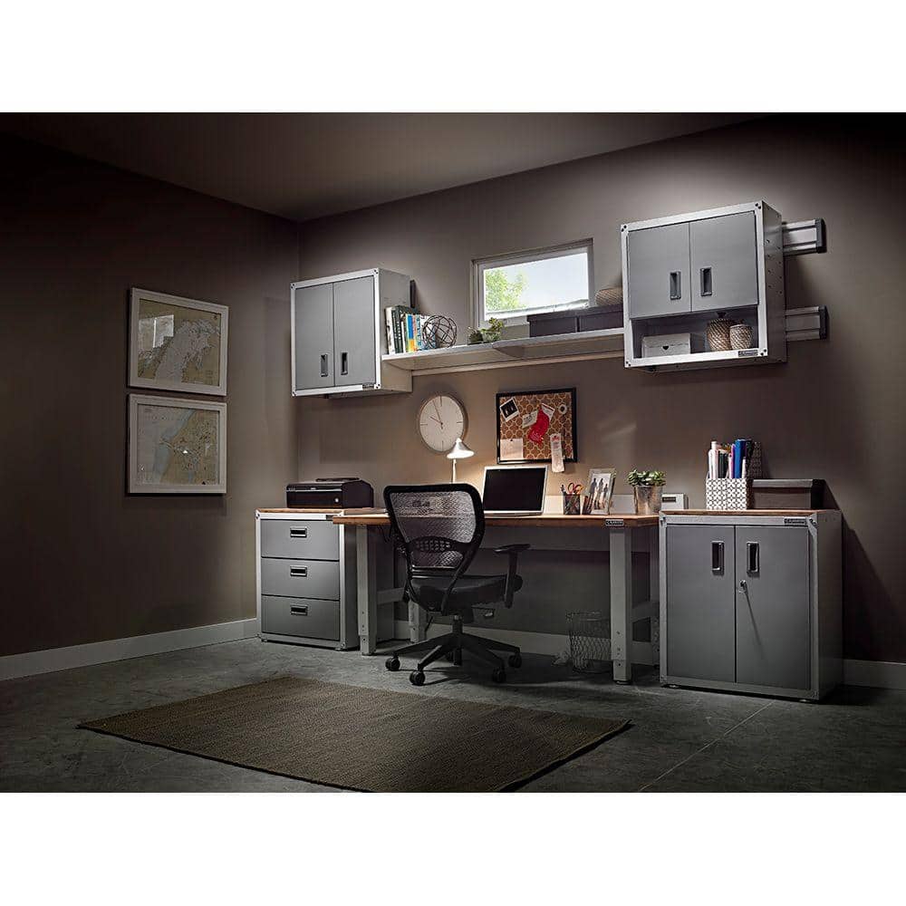 Gladiator 30" White Heavy Duty Steel Wall-Mount Shelf