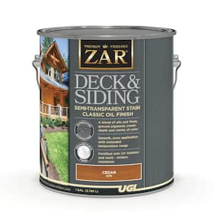 1 gal. Cedar Exterior Deck and Siding Semi-Transparent Stain