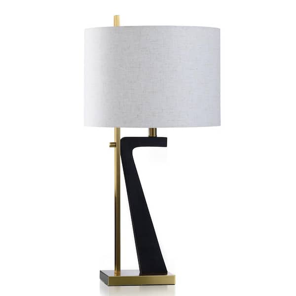 StyleCraft Gemma 30.5 in. Black, Gold Lamp