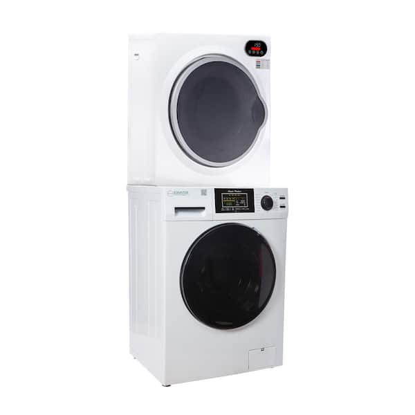 Equator 1.6 Cu. ft. 110-Volt Front Load Washer with Pet Cycle Plus 2.6 Cu. ft. Vented Digital Dryer in White