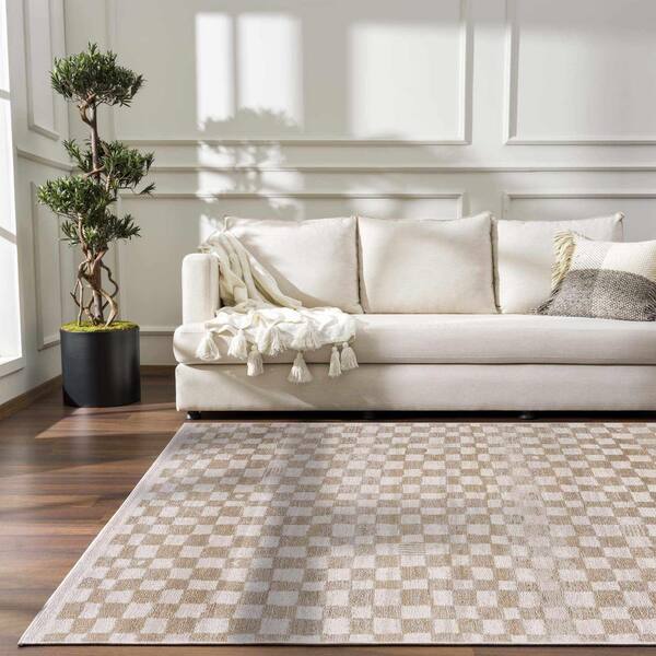 Benjy Cream/Gold 3 ft. x 4 ft. Area Rug