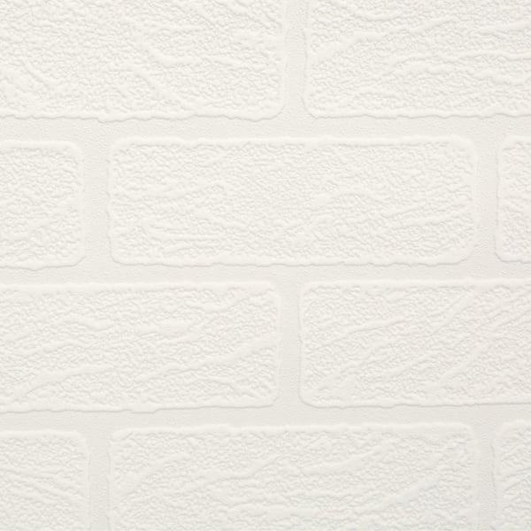Brick White Paintable Wallpaper