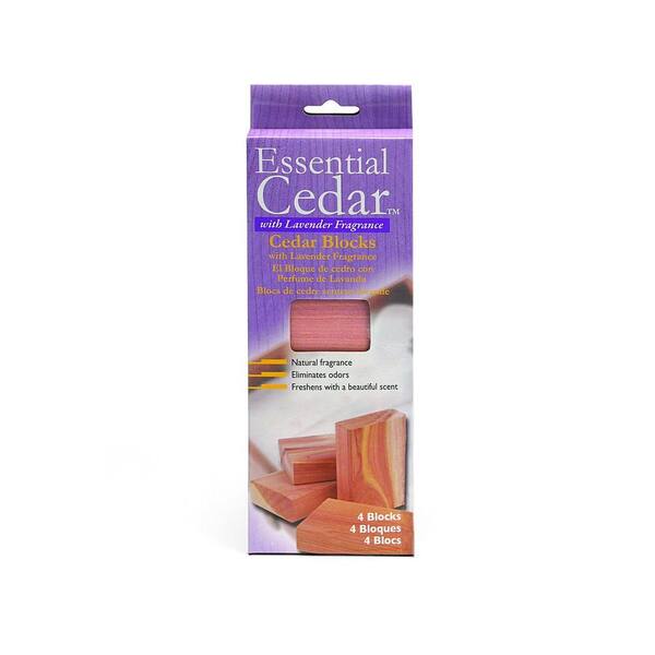 Woodlore Aromatic Cedar and Lavender Blocks (4-Pack)