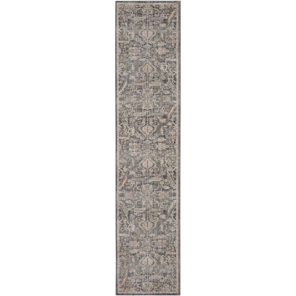 Lynx Navy Multicolor 2 ft. x 10 ft. All-over design Transitional Runner Area Rug price history on PriceWatchPro