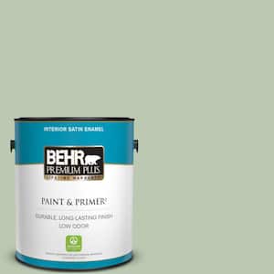 1 gal. #440E-3 Topiary Tint Satin Enamel Low Odor Interior Paint & Primer