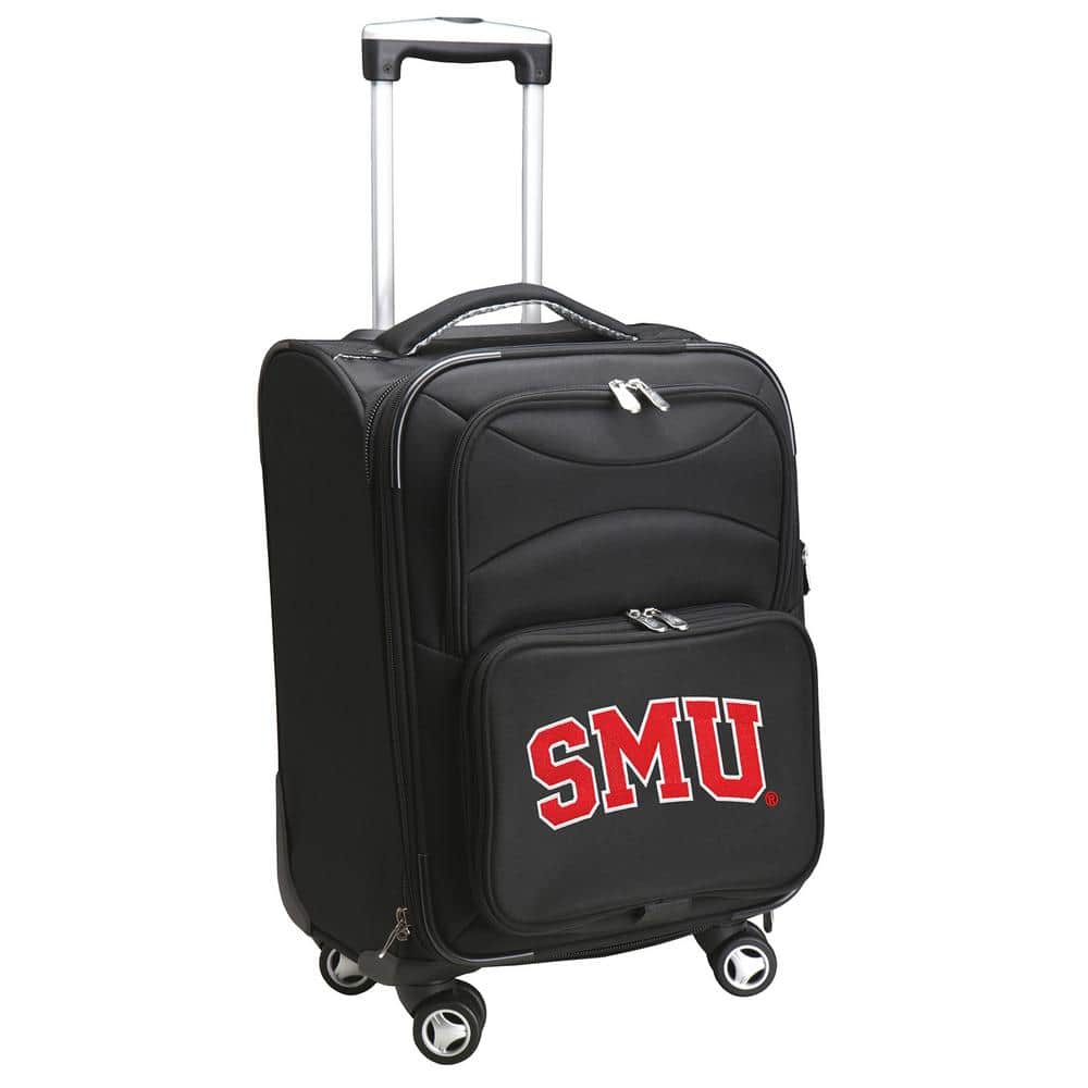 Denco NCAA Southern Methodist Black 21 in. Carry-On Spinner