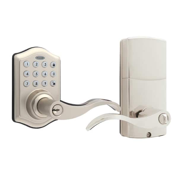 Honeywell Satin Nickel Keypad Electronic Door Lever Entry Lock