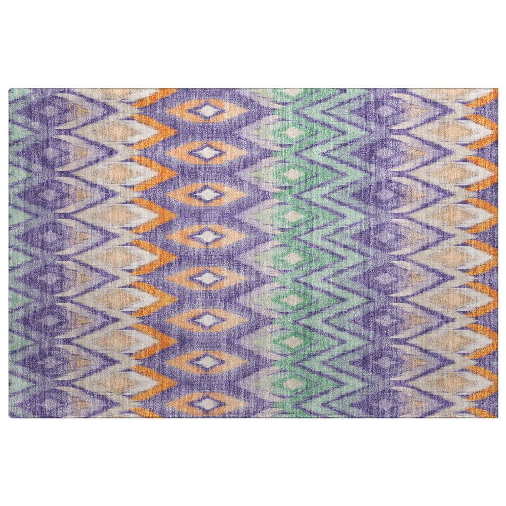Dream Shag Premium Machine Washable Abstract ADS617 Purple 2 ft. x 3 ft. Accent Rug price history on PriceWatchPro