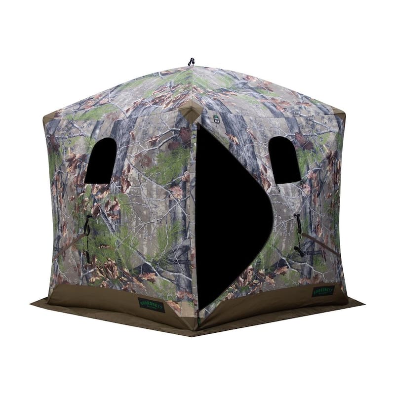 OX 5 3 Person Pop-Up Hunting Blind Backwoods in Camo