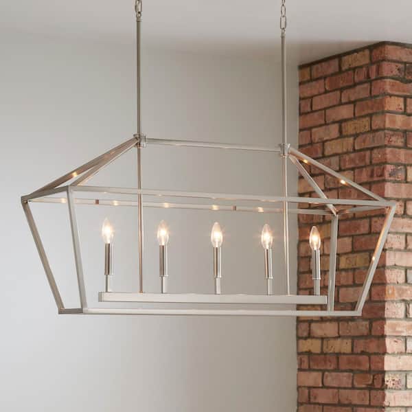 家具 照明器具 Millennium Lighting 3245-SN 5-Light 40 in. Wide Taper Candle