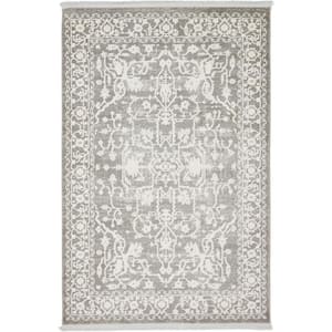 New Classical Olympia Gray 4' 0 x 6' 0 Area Rug