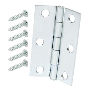 2-1/2 in. Zinc Plated Narrow Utility Hinges (2-Pack)