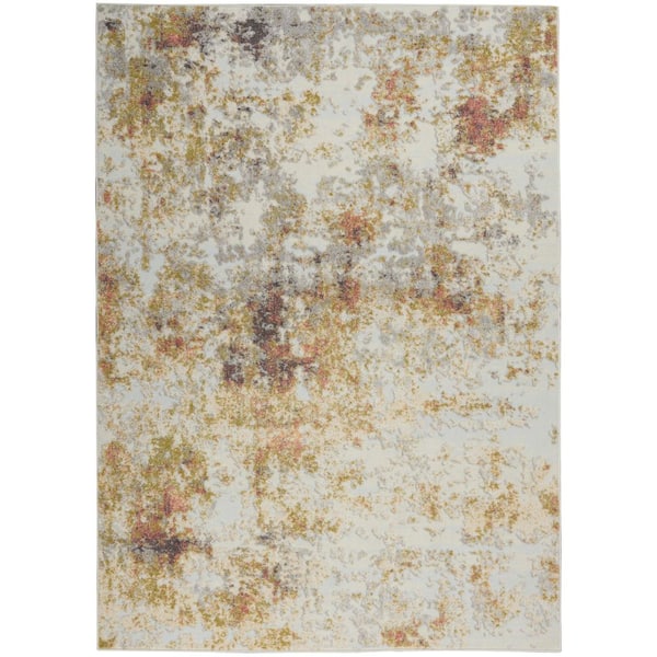 Nourison Trance Multicolor 5 ft. x 7 ft. Contemporary Area Rug