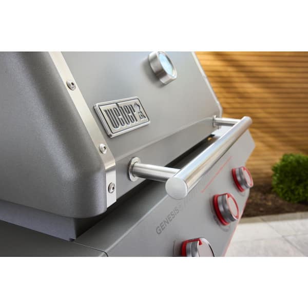 Weber Genesis E-325W 3-Burner Natural Gas Grill in Titanium with