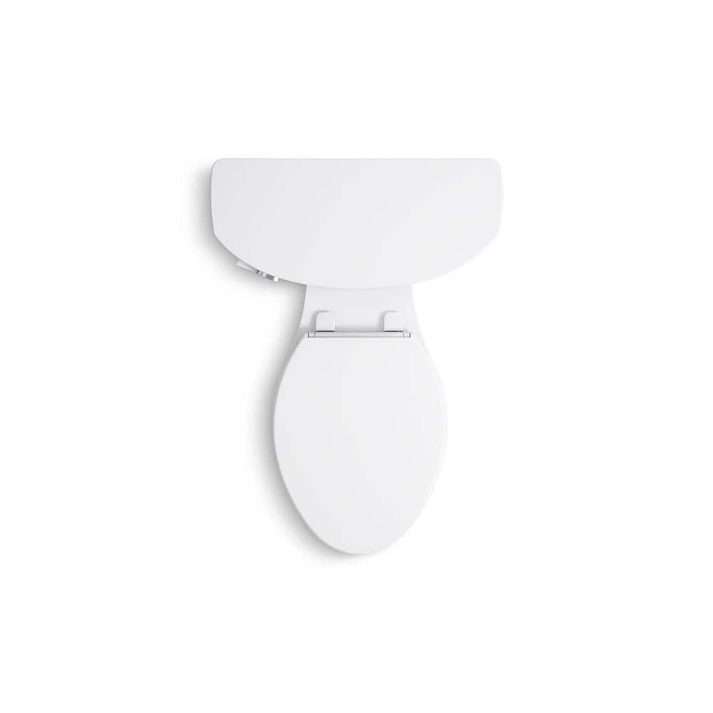 White Elongated Two-Piece High Efficiency Toilet