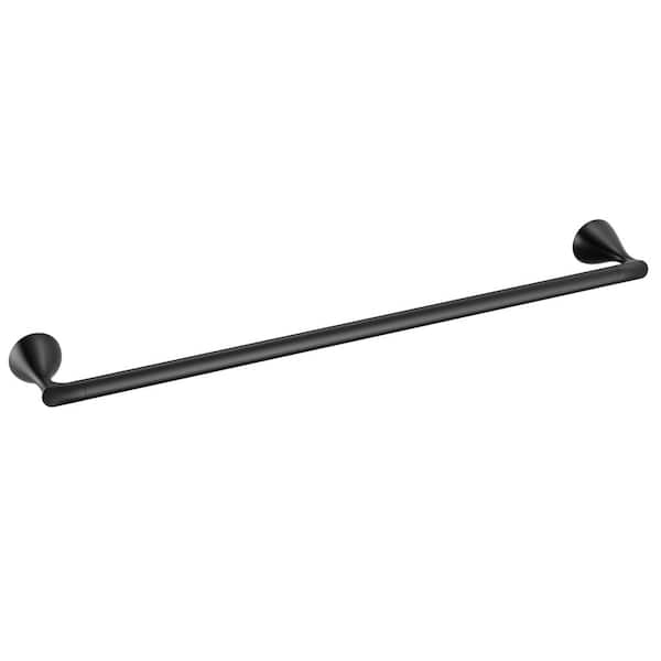 Bonacci 24 in. Wall Mounted Single Towel Bar in Matte Black