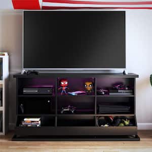 Grind Gaming Console with LED Lights, Black Holds up to a 65 in. TV