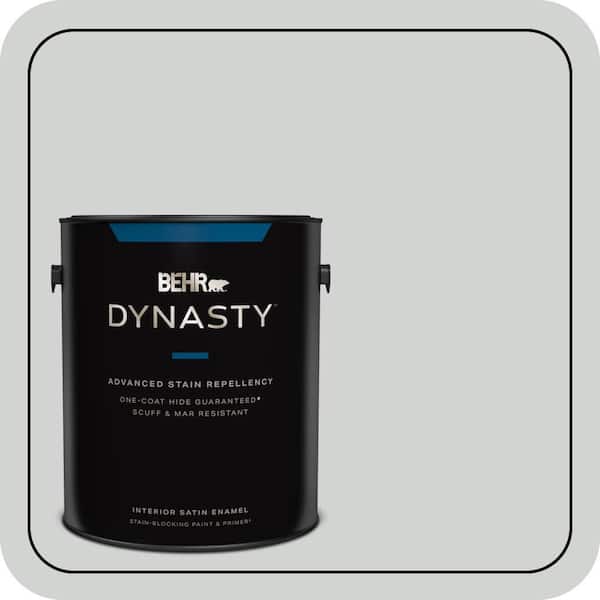 BEHR DYNASTY 1 gal. #PPU26-11 Platinum Satin Enamel Interior Stain-Blocking Paint and Primer