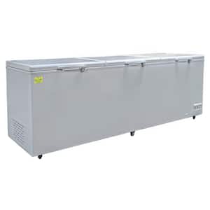 105.5 in. 42.05 cu. ft. Manual Defrost Solid Top Commercial Chest Freezer DB1220 in White