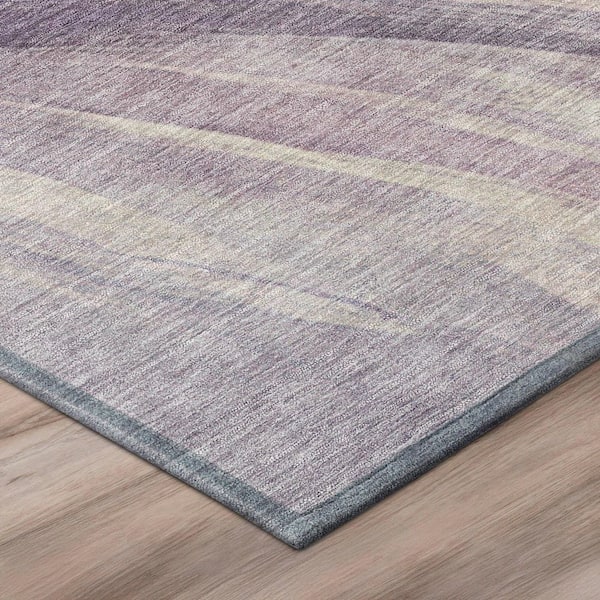 Chantille Machine Washable Indoor/Outdoor Abstract ACN2871 Lavender 8 ft. x 10 ft. Area Rug