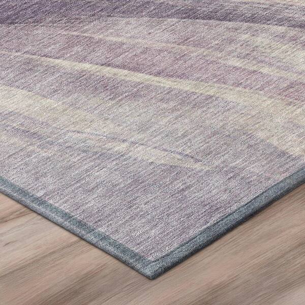 Chantille Machine Washable Indoor/Outdoor Abstract ACN2871 Lavender 9 ft. x 12 ft. Area Rug