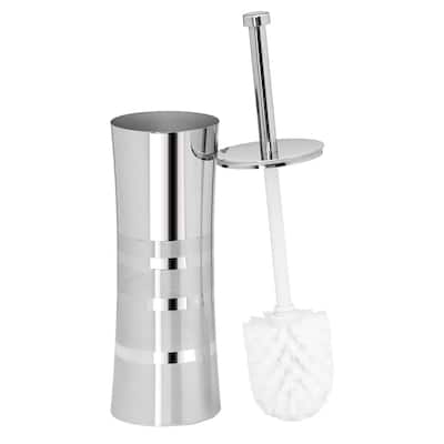 Stainless Steel Casting Toilet Brush with 2-Tone Curved Body