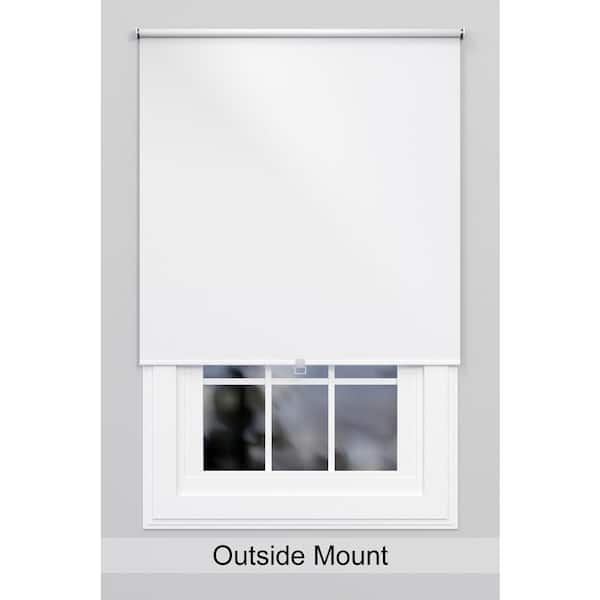 49 x 73 in Cordless Solar Shade UV Blocking Sun Screen Roller Window Blind Brown 