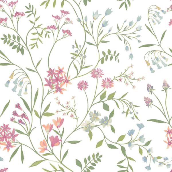 RoomMates 30.75 sq.ft. Meadow Mix Peel and Stick Wallpaper