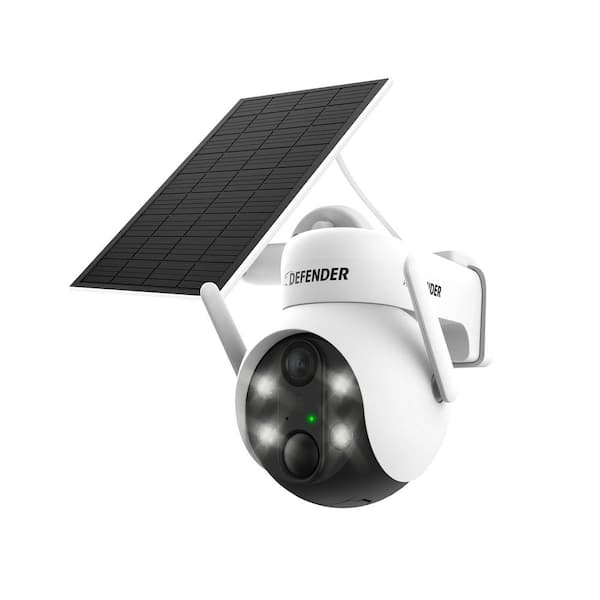 Battery Powered 4K AI EverWatch PTZ Wireless Solar-Charged Security Camera with 3-Watt Solar Panel