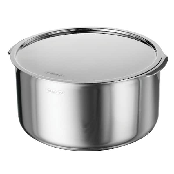 Utsava 9.5 qt. Tri-Ply Clad Stainless Steel Tope with Lid
