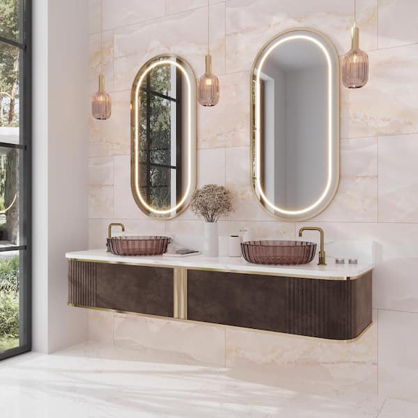Splendor Pink 24 in. x 48 in. Lappato Porcelain Rectangular Wall and Floor Tile (10 Cases/155 sq. ft./Pallet)