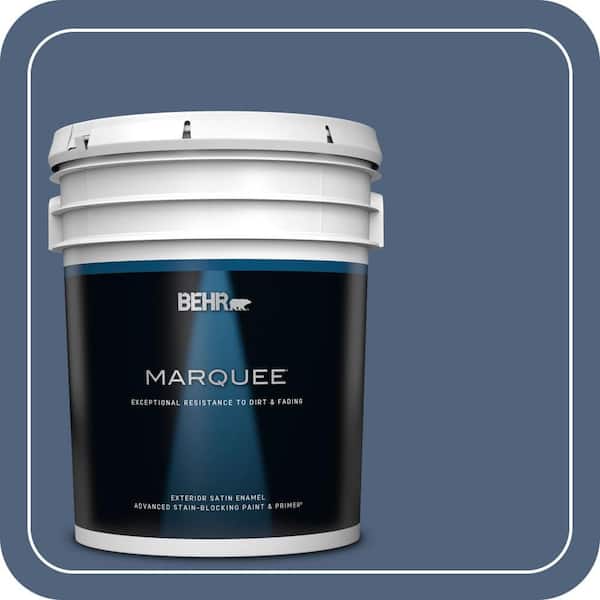 BEHR MARQUEE 5 gal. #PMD-64 Evening Symphony Satin Enamel Exterior Paint & Primer
