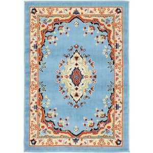 Reza Washington Light Blue 2' 2 x 3' 0 Area Rug