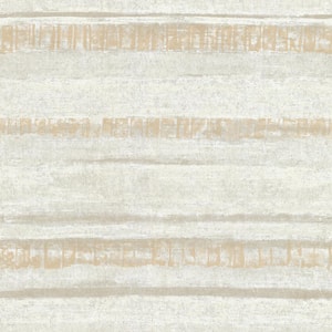 Rakasa Gold Distressed Stripe Wallpaper Sample