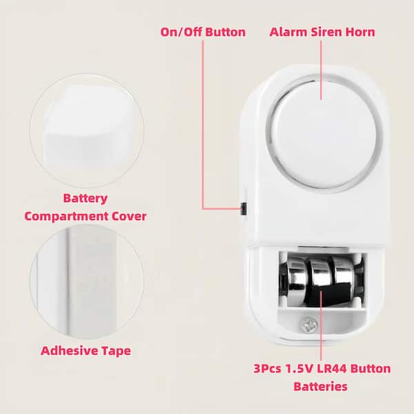 phyfalip Home Security Wireless Indoor Door/Window Magnetic
